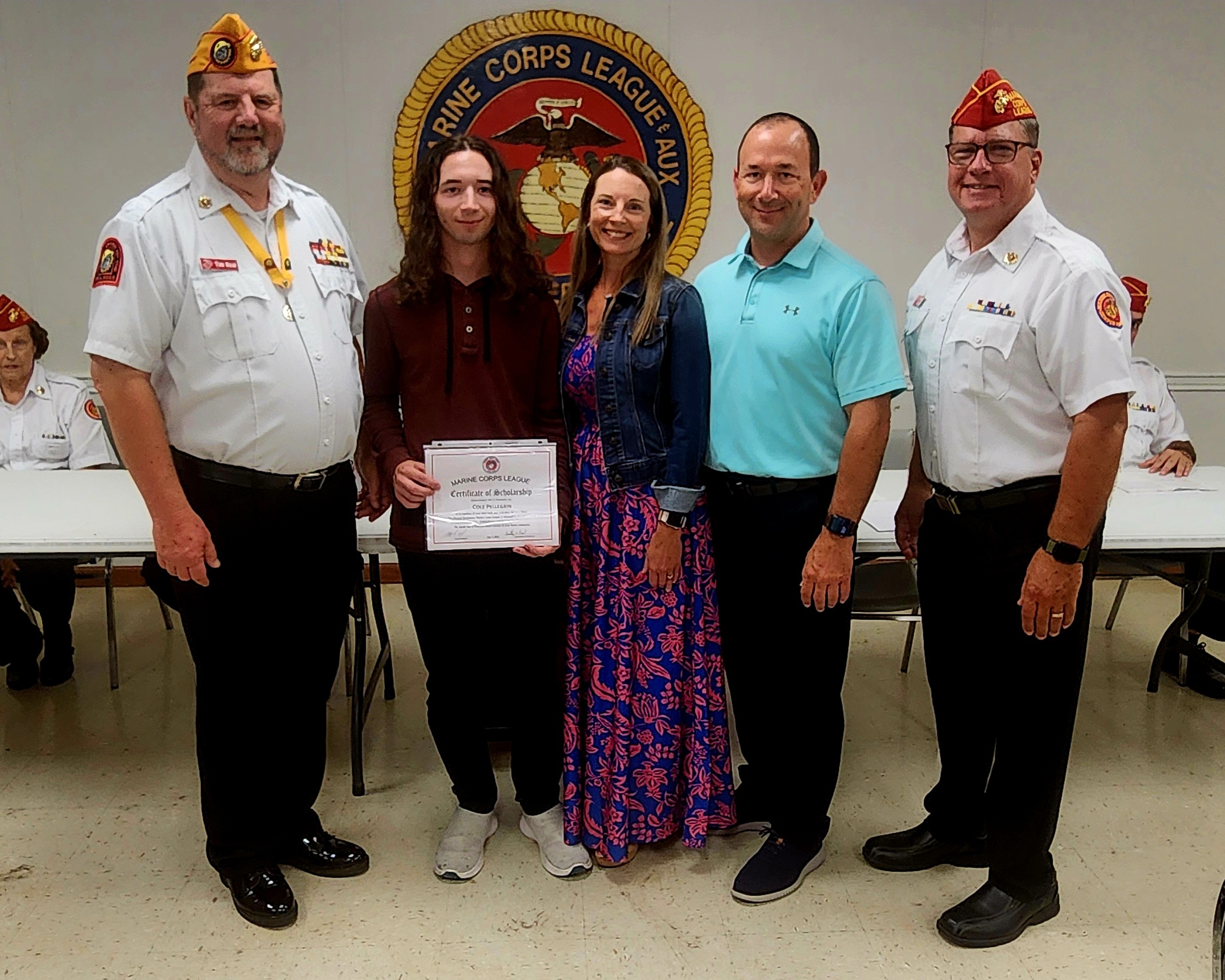 scholarship winners and family